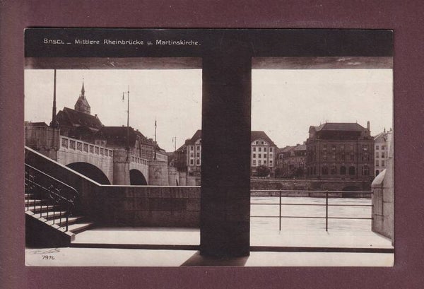 BASEL - Mittlere Rheinbrücke - 1920