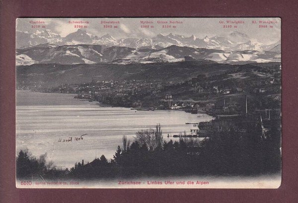 ZÜRICHSEE - Linkes Ufer - 1906