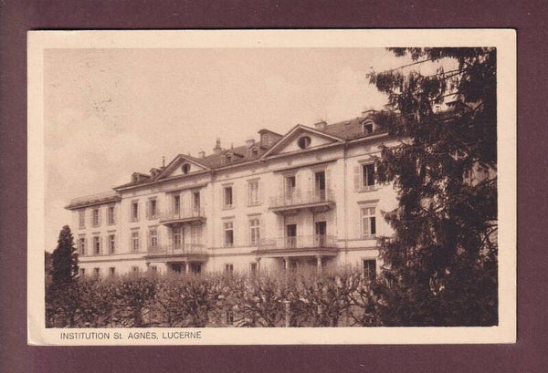 LUCERNE - Institution St. Agnès - 1929