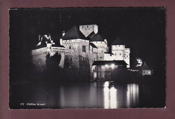 Château de CHILLON de nuit - 1959