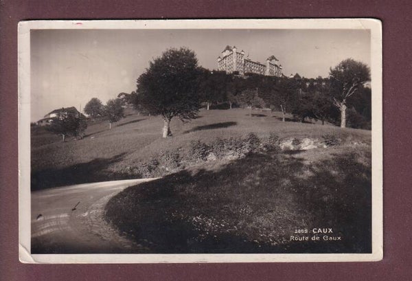 CAUX - Route de Caux - 1934 // pli d'angle //