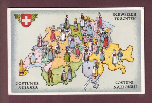 COSTUMES SUISSES / SCHWEIZER TRACHTEN / COSTUMI NAZIONALI