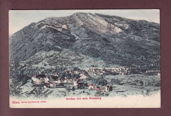 GOLDAU mit Rossberg - 1908