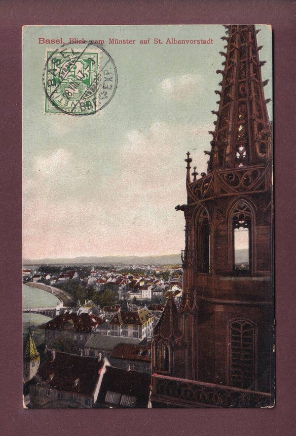BASEL - Blick vom Münster - 1907