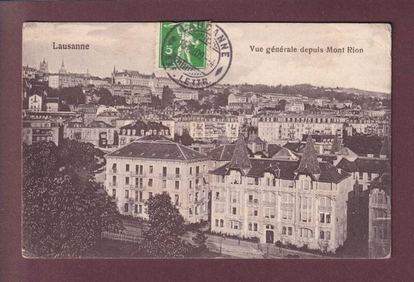 LAUSANNE depuis Montriond - 1909 taxée