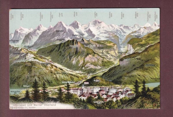INTERLAKEN und Umgebung - Vogelschau