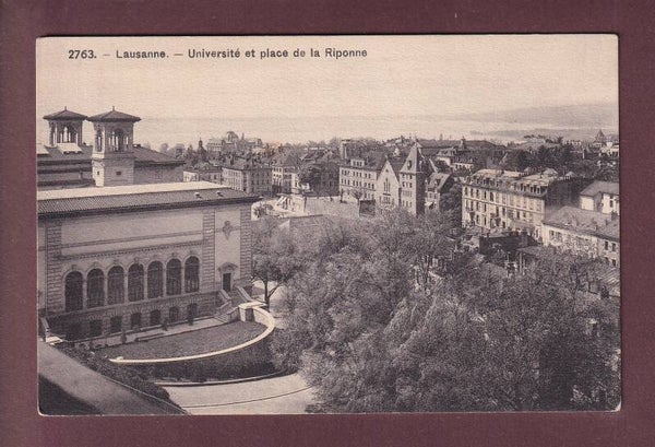 LAUSANNE - Université - Place de la Riponne