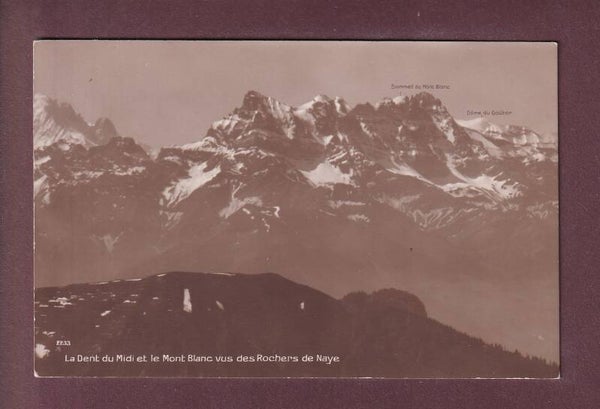 DENTS DU MIDI vues des Rochers de Naye