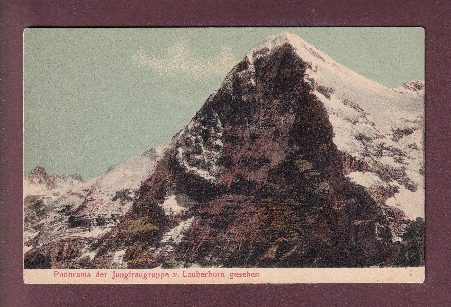 JUNGFRAU-GRUPPE von Lauberhorn gesehen