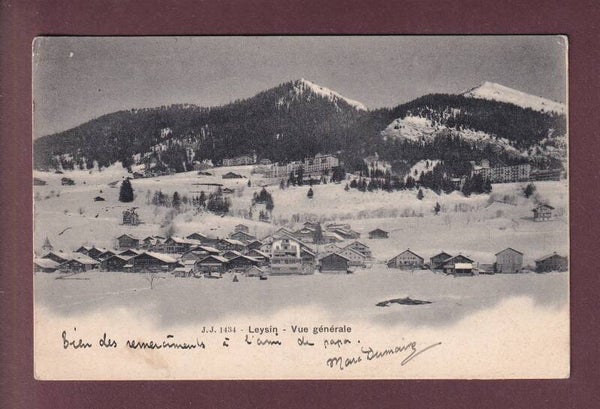LEYSIN en hiver - 1902