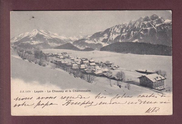 LEYSIN en hiver - Chamossaire - 1903