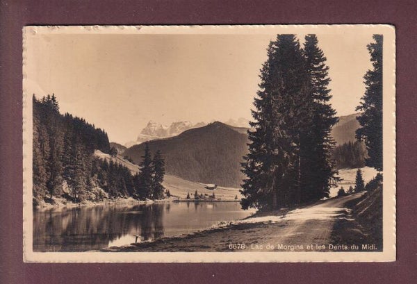 LAC DE MORGINS - Dents du Midi - 1916