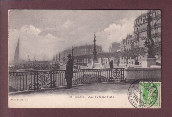 GENEVE - Quai du Mont-Blanc - 1908