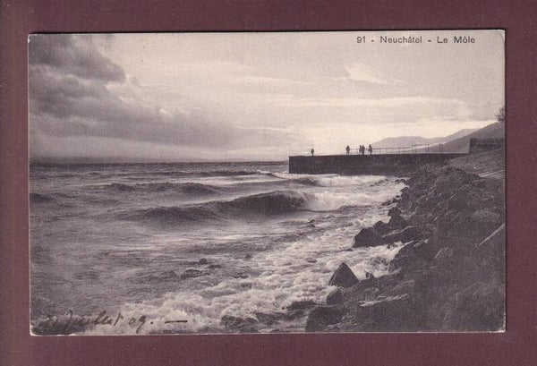 NEUCHÂTEL - Le Môle - 1909