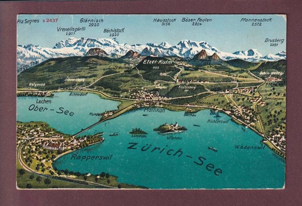 RAPPERSWIL und Umgebung - Vogelschau