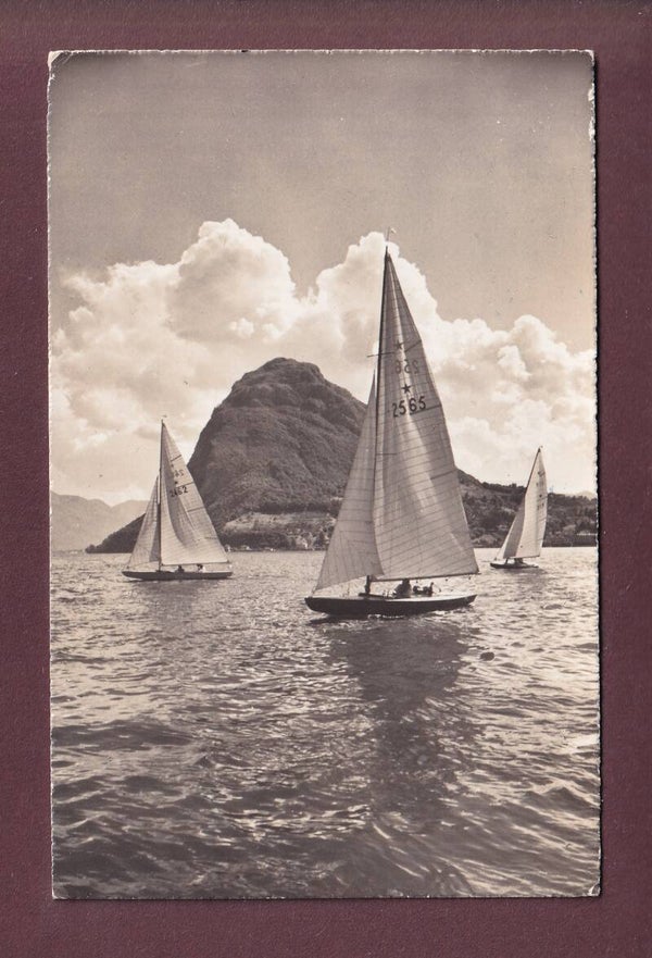 LAGO DI LUGANO - Voiliers - 1953