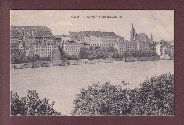 BASEL - Rheinpartie mit Universität