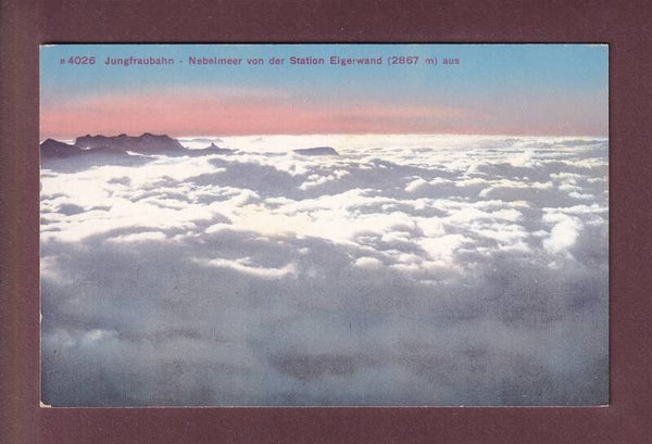 Jungfraubahn - NEBELMEER von der Station Eigerwand aus