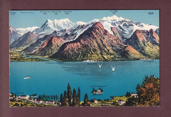 CLARENS et environs - Vol d'oiseau