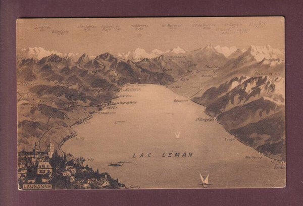 LAUSANNE et Environs - Vol d'oiseau