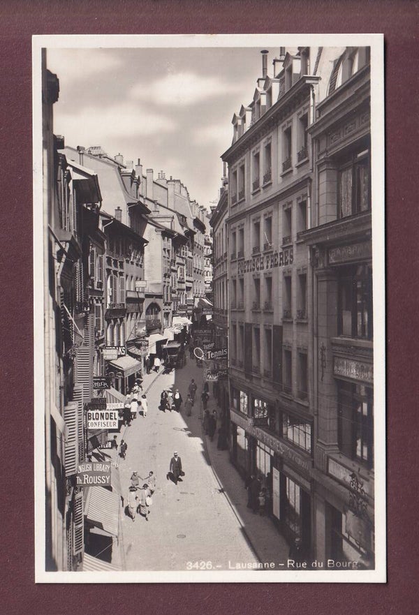 LAUSANNE - Rue de Bourg - Enseignes