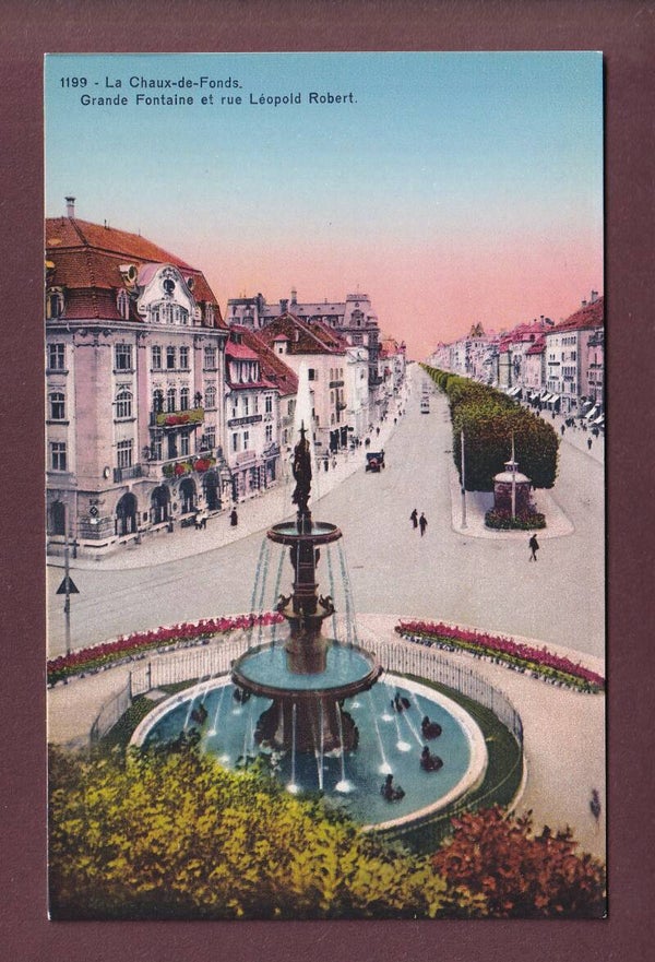 LA CHAUX-DE-FONDS - Fontaine - Rue Léopold Robert