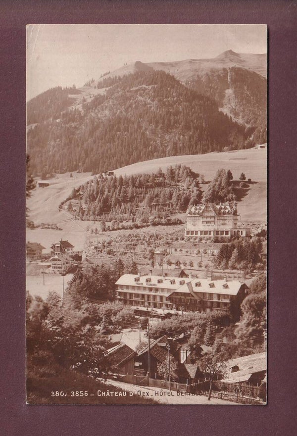 CHÂTEAU D'OEX - Hôtel Berthod // pli d'angle //