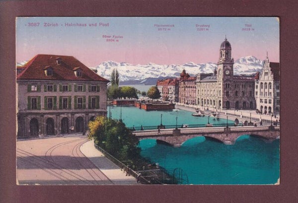 ZÜRICH - Helmhaus - Post - 1920
