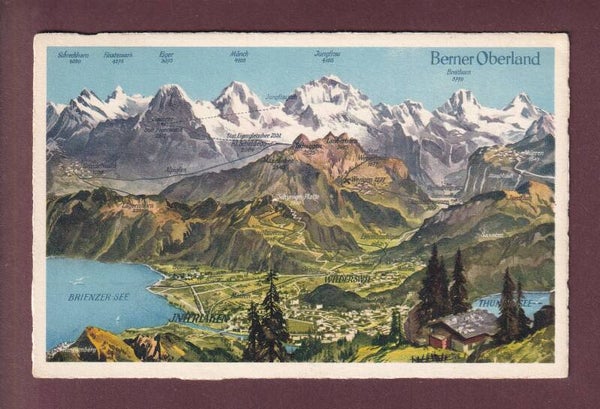 INTERLAKEN und Umgebung - Vogelschau