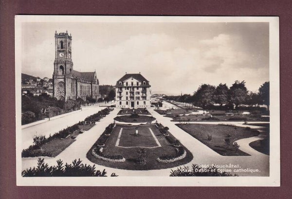 NEUCHÂTEL - Parc Desor - Eglise catholique