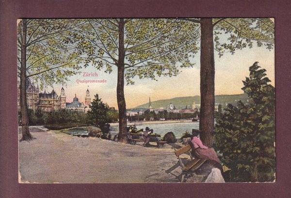 ZÜRICH - Quaipromenade - 1906