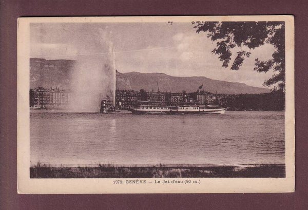 GENEVE - Jet d'Eau - Bateau CGN - 1931