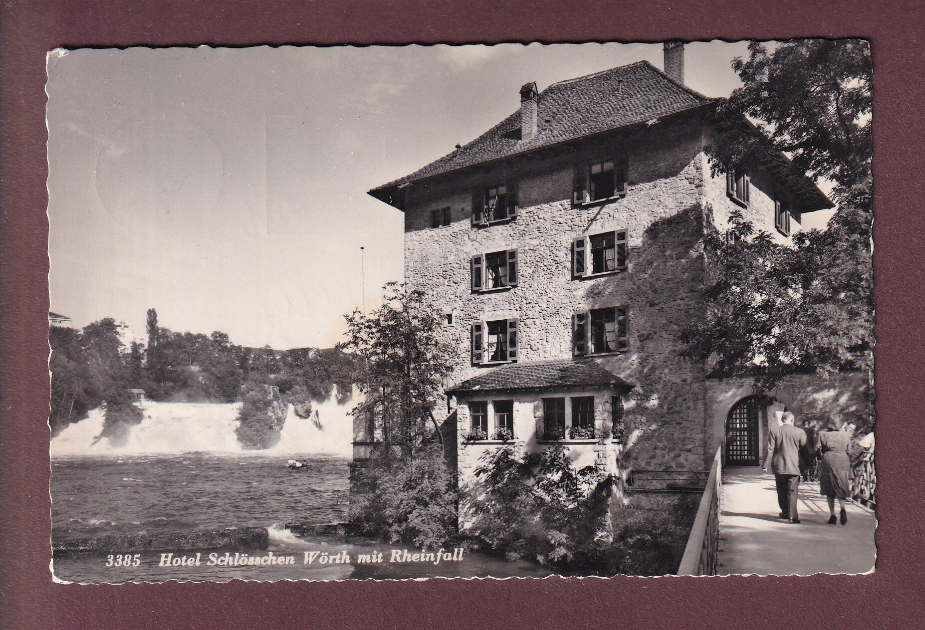RHEINFALL - Hotel Schlösschen Wörth - Leute - 1951