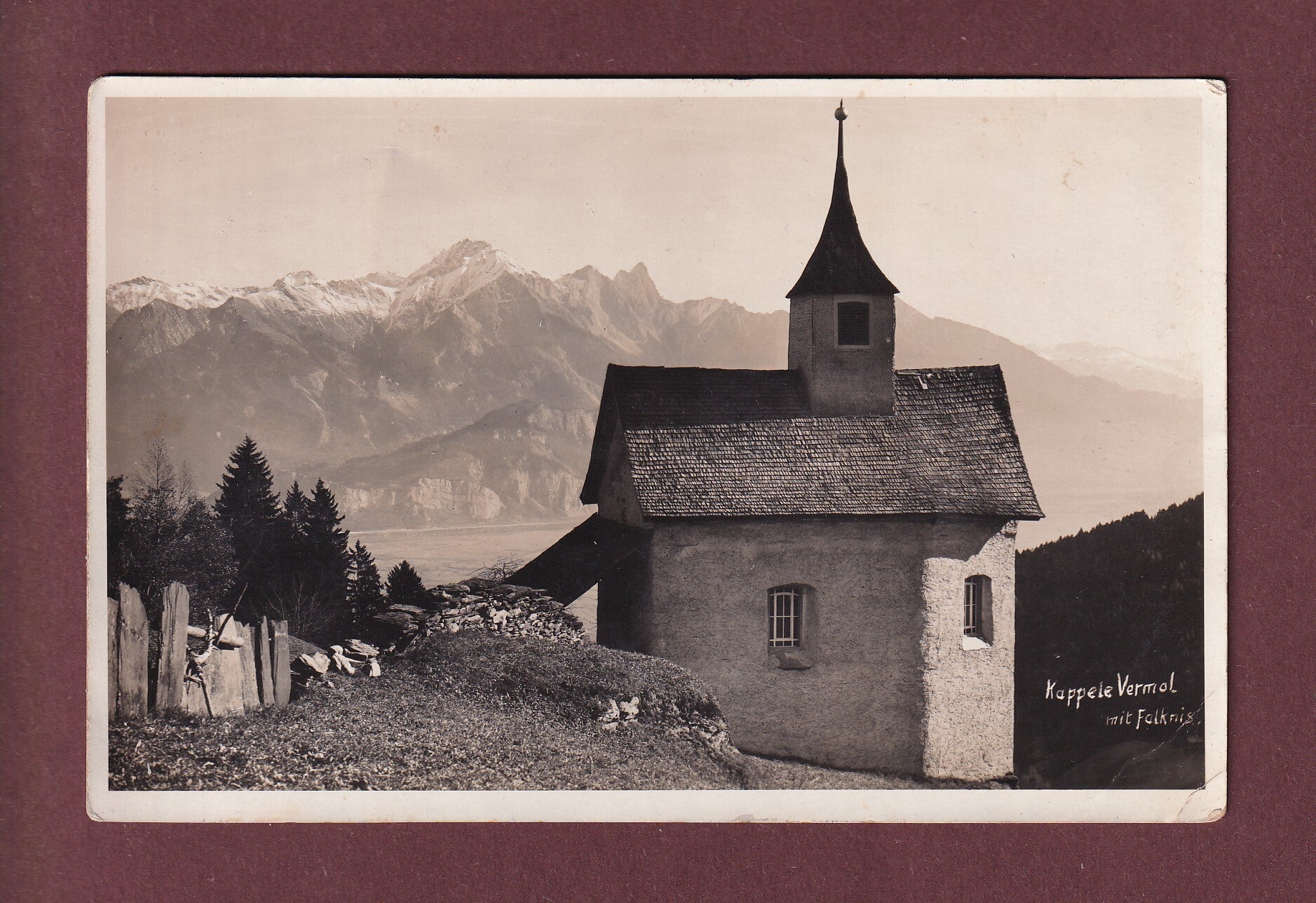 KAPELLE VERMOL - Falknis - 1936 // Eckbug //