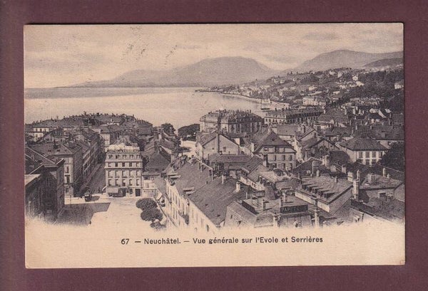NEUCHÂTEL - Evole et Serrières - Hôtel du Vaisseau - 1908