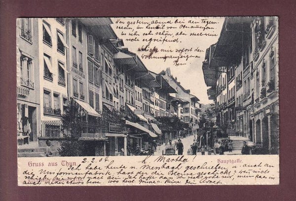Gruss aus THUN - Hauptgasse - 1904