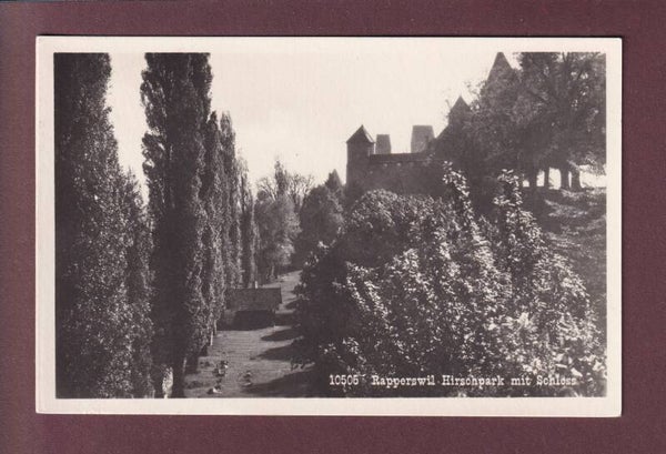 RAPPERSWIL - Hirschpark - Schloss - 1937