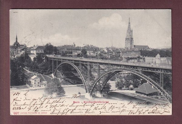 BERN - Kirchenfeldbrücke - 1905
