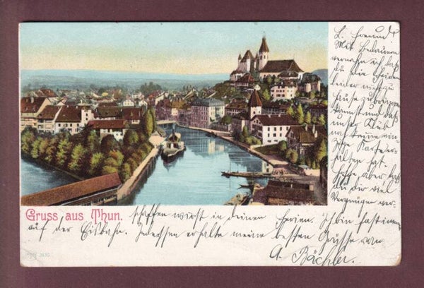 Gruss aus THUN - 1903 // Eckbug //