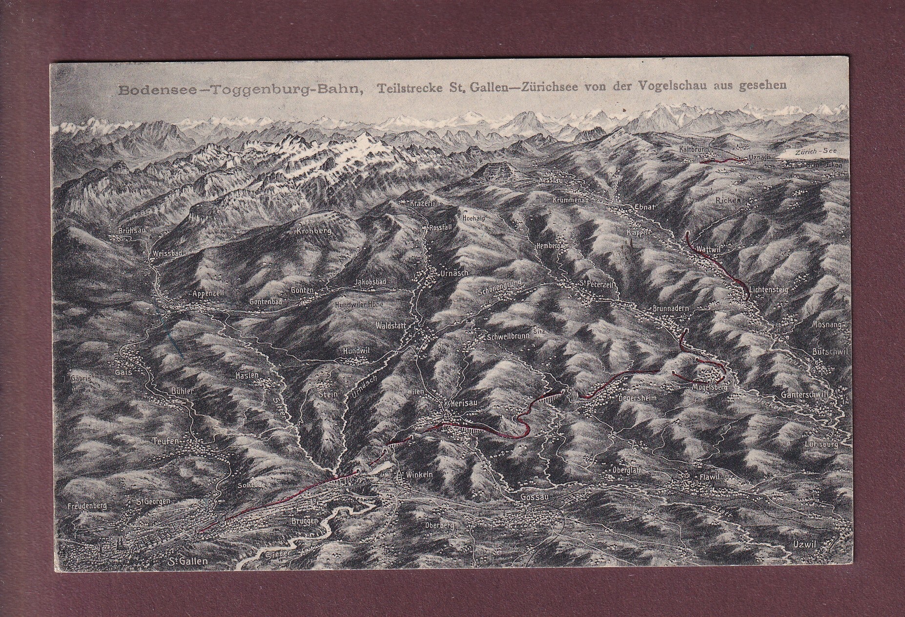 BODENSEE-TOGGENBURG-BAHN - 1910