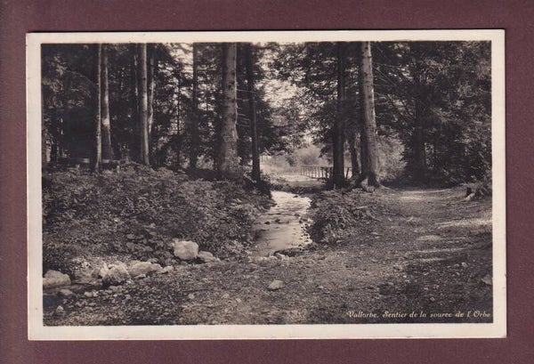 VALLORBE - Sentier de la Source de l'Orbe - 1929