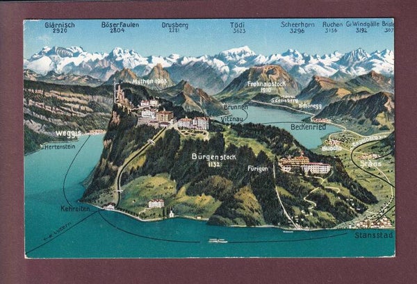 BÜRGENSTOCK und Umgebung - Vogelschau