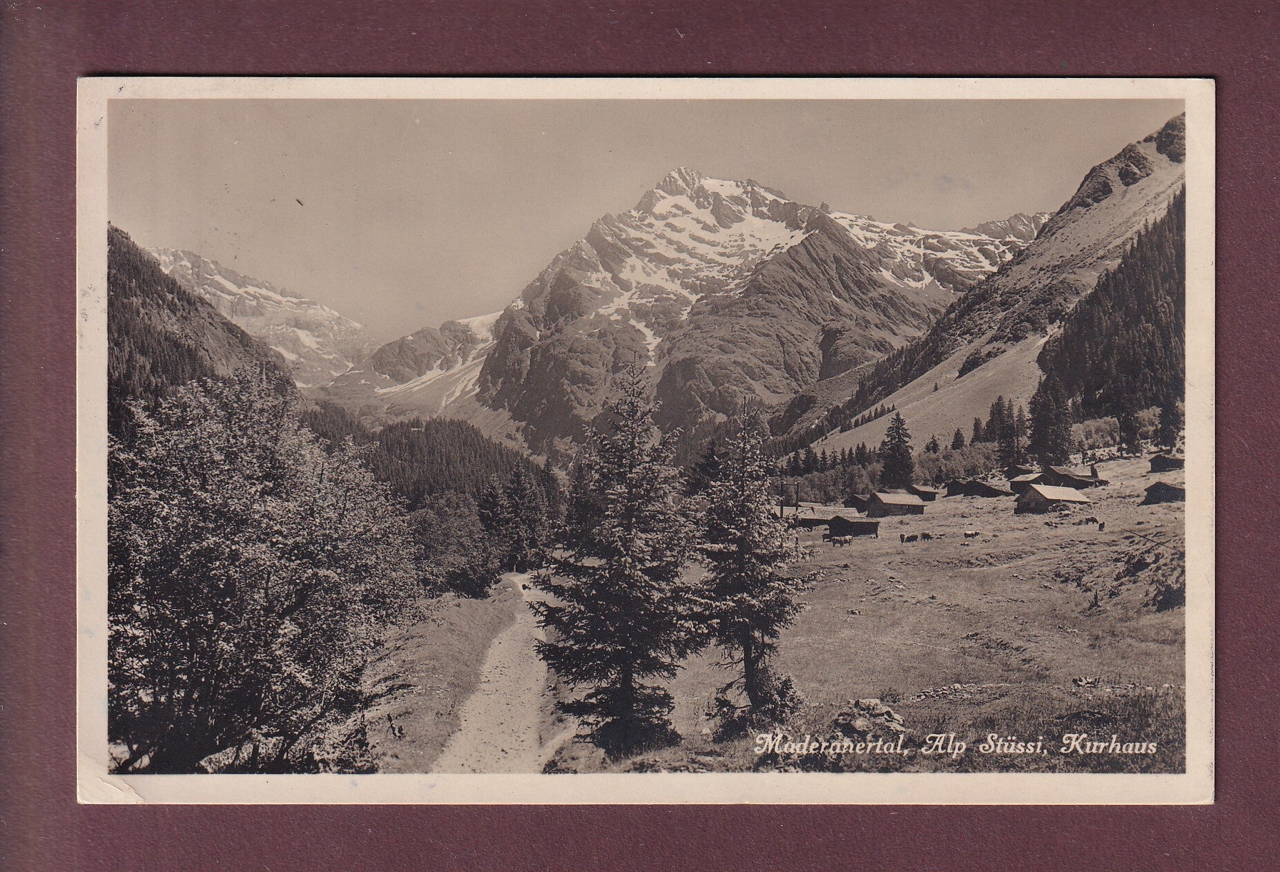 Maderanertal - ALP STÜSSI - Kurhaus - 1929