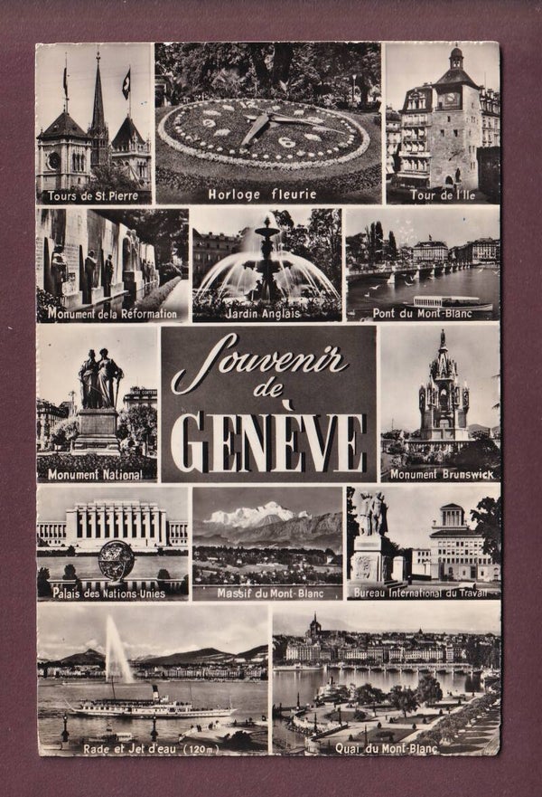 Souvenir de GENEVE - 14 images - 1959