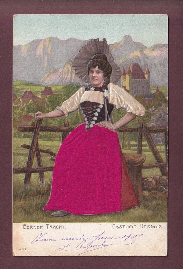 BERN - Tracht - Schloss Thun - 1905 Präge