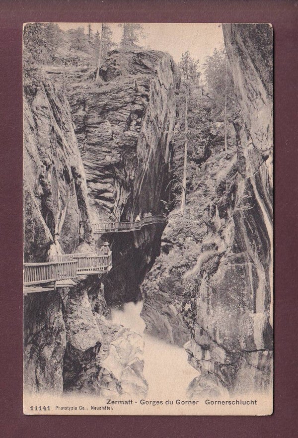 Zermatt - Gorges du GORNER - 1910
