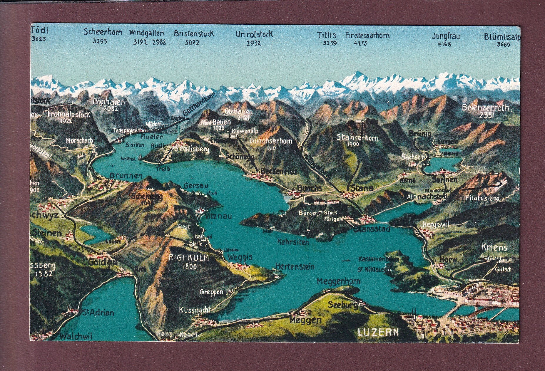 VIERWALDSTÄTTERSEE - Vogelschau