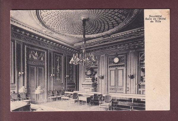 NEUCHÂTEL - Salle de l'Hôtel de Ville