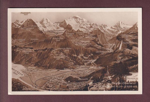 INTERLAKEN und Umgebung - Vogelschau