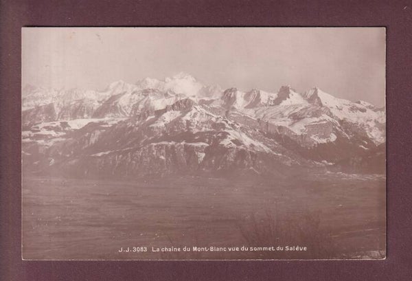 Chaîne du MONT-BLANC depuis le Salève